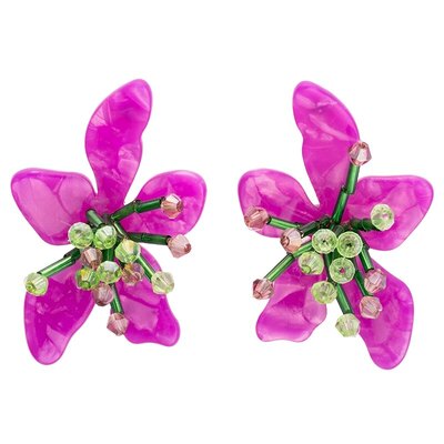 0 Bougainvillea Earrings