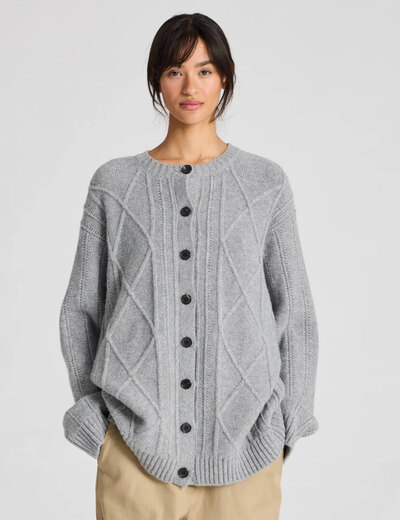 0 Clara lambswool cardigan gots