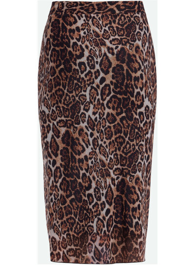 0 Kialas leopard mesh Skirt 