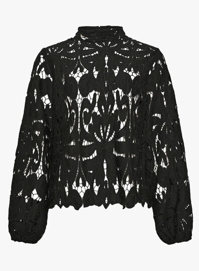 0 Kimika Black lace Blouse