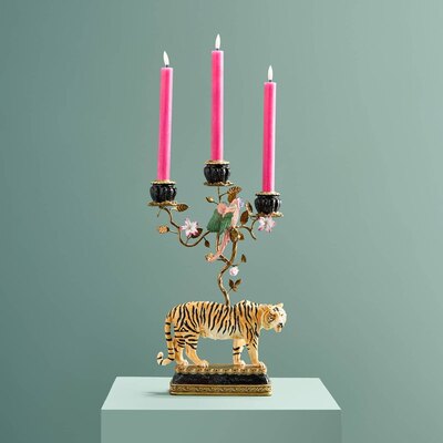 0 Kynttilänjalka Tiikeri-Tiger Candle Holder