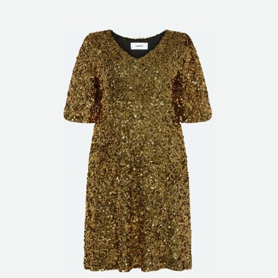 0 Manalina Sequin dress Gold