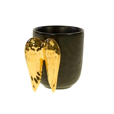 0 Mug Golden wings black