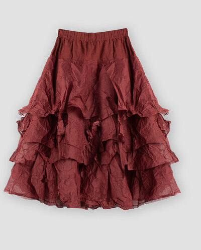 0 Skirt Tine Hard Voile Burgundy