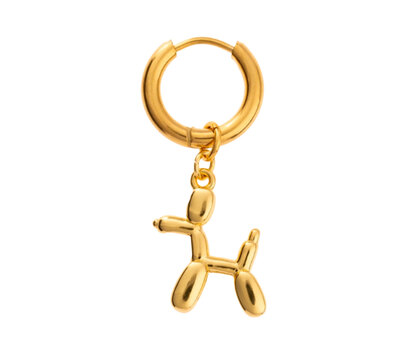 0 balloon dog single earring