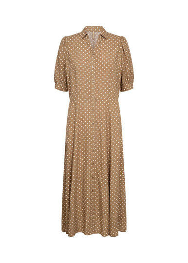 Ale0 Fatou Dress Polkadot Beige