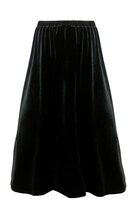 0 Black Velvet Skirt