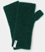 0 Fluffy half mittens green