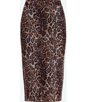 0 Kialas leopard mesh Skirt 