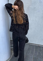 0 Kimika Black lace Blouse