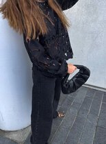 0 Kimika Black lace Blouse