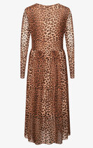 0 Solay midi mesh dress Leopard