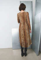 0 Solay midi mesh dress Leopard