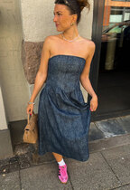 Ale0 Jacklyn dress blue stone wash